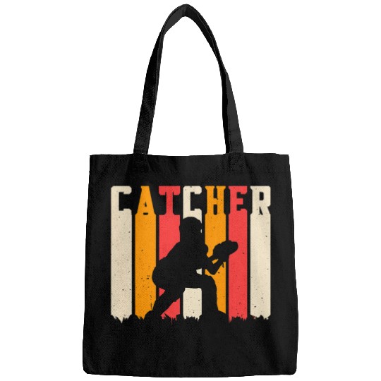 Retro Baseball Catcher Pitcher Baseball Lovers Game Coach Bags