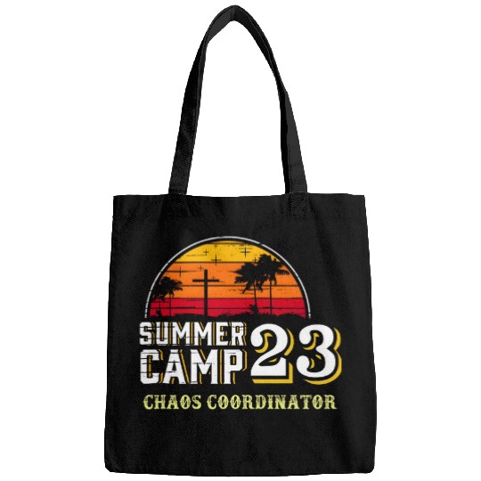 cool camping design Summer Camp trip Chaos Coordinator Bags