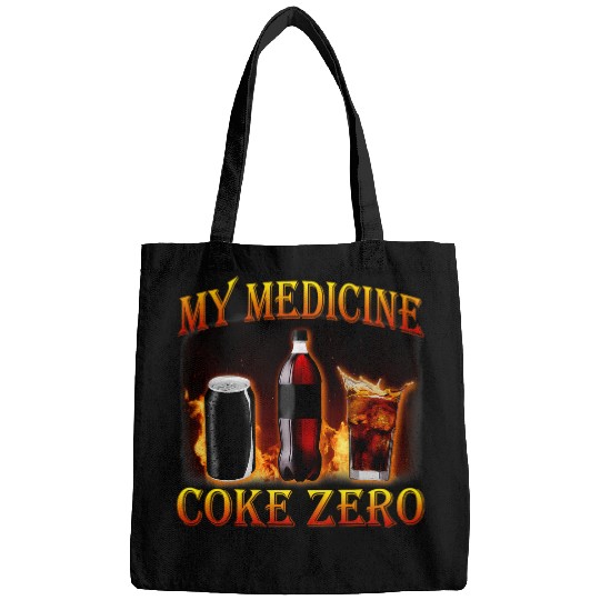 Funny My medicines Diet Coke Zero Drink Fitness Lose Weight Bags
