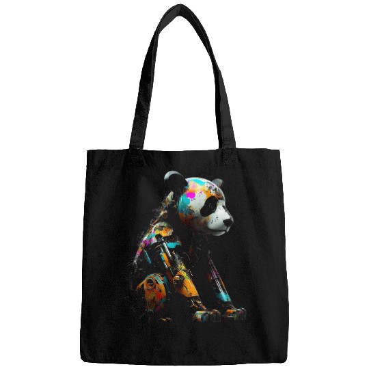 Panda Pet Art Colourful Fantasy Animal Robot Panda Bags