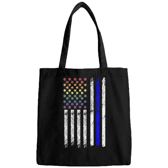 Gay Police Flag LGBT Rainbow Law Enforcement Gay Cops Bags