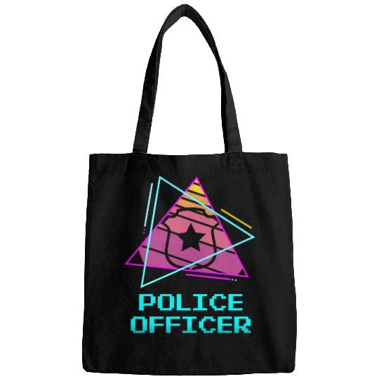 Police Job Retro Police Officer Law Enforcement 2 Bags