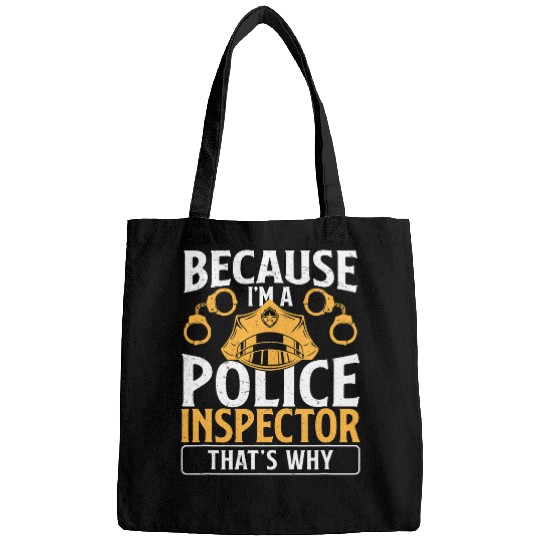 Funny Law Enforcement Humor For A Police Inspector Policeman Bags