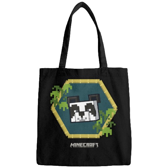 Panda Pet Minecraft Vanilla Cute Panda Bamboo Portrait Bags