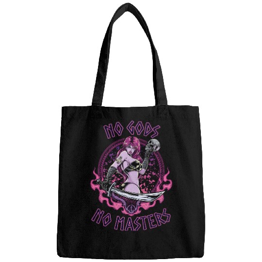 No Gods No Masters Viking Barbarian Warrior Woman Bags