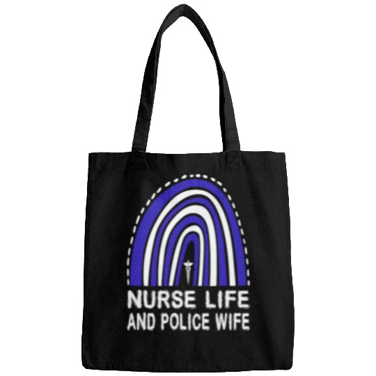 nurses Life And Police Wife American Rainbow For Women Men 9 Bags