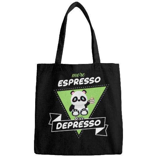 Panda Pet More Espresso Less Depresso Cute Panda Baby Coffee Bags