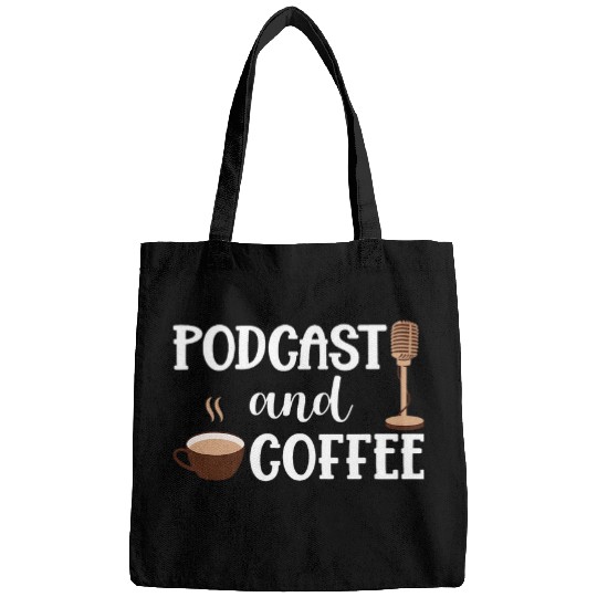 Coffee Fun Podcast And Coffee Microphone Podcast Bags