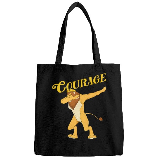 Lion Pet Retro COURAGE Wizard of OZ Art Design Cowardly Lion Bags