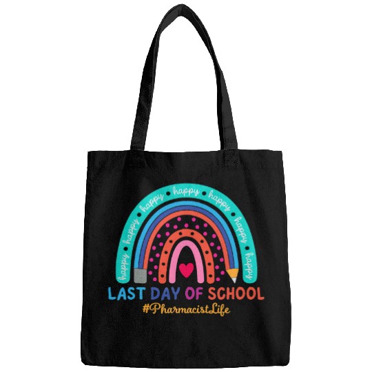 Discover Pharmacist Happy Last Day School Rainbow Bags