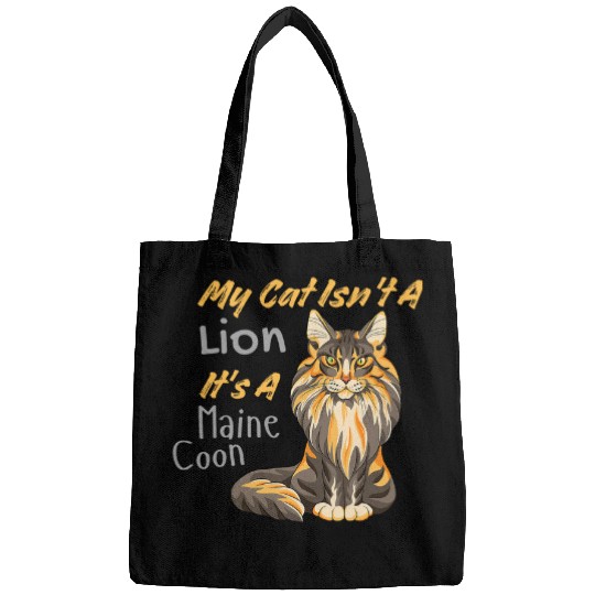 Lion Pet My Cat Isn t A Lion It s A Maine Coon Bags
