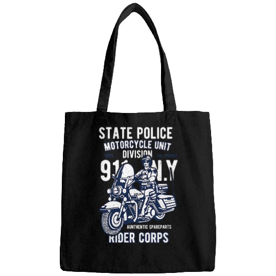 Police Job State Police motorcyclists and bikers Bags