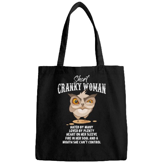Owl Pet Short Cranky Woman Hated By Many Funny Animal Bags