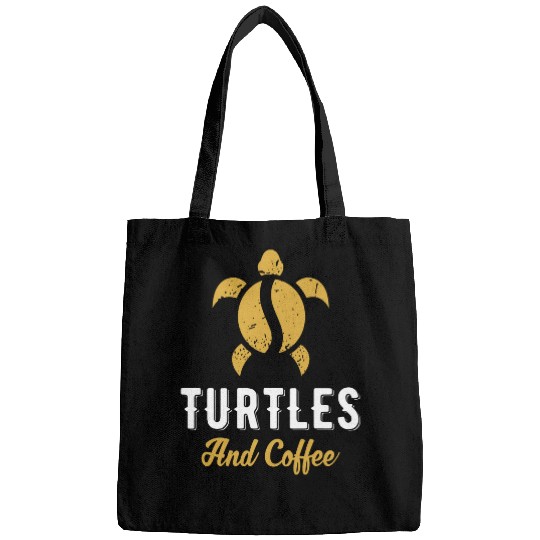 Coffee Fun I Like Turtles Coffee Funny Turtle Theme Coffee Lover Bags
