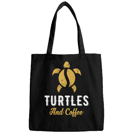 Coffee Fun I Like Turtles Coffee Funny Turtle Theme Coffee Lover Bags