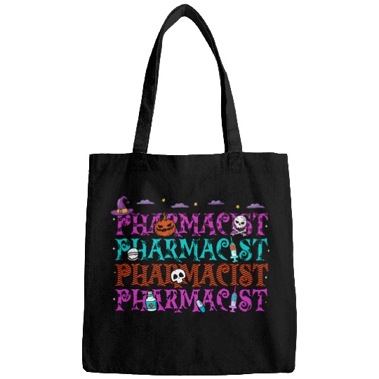 Discover Pharmacist Halloween Repeat Spooky Pharmacy Technician Bags