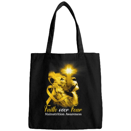 Lion Pet Cross Faith Over Fear Malnutrition Awareness Bags