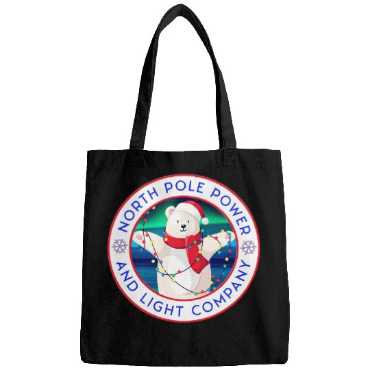 Bear Pet Polar Bear Christmas North Pole Power and Light Company Bags