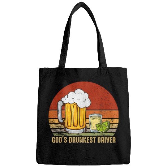 Beer Fun Gods Drunkest Driver Bags