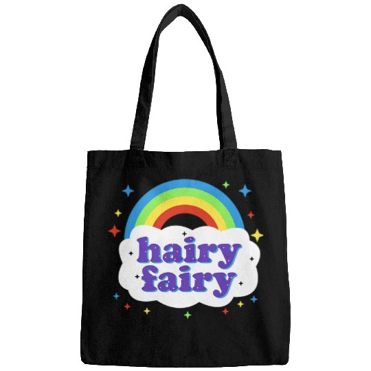 Bear Pet Hairy Fairy Gay Bear Funny LGBT Rainbow Pride Community Bags