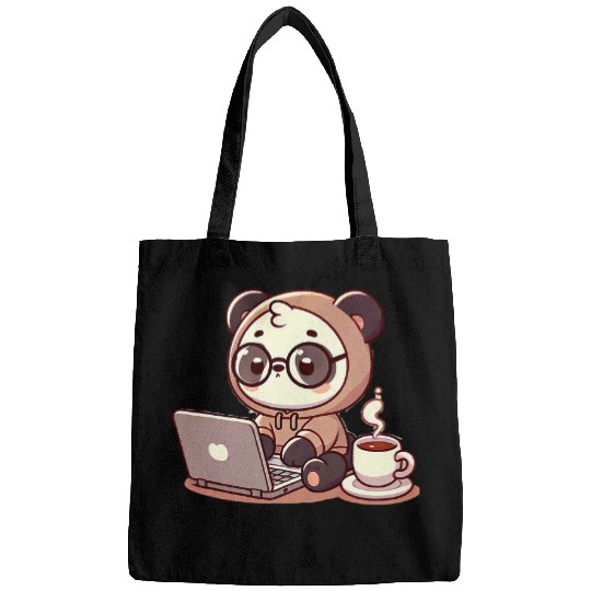 Panda Pet Cute Productive Panda Funny Kawaii Cat Lover Bags