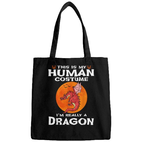 Dragon Pet This Is My Human Costume I m Really A Dragon Halloween 2 6 Bags