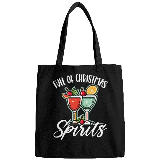 Wines Fun Christmas Cocktail Lover Happy Holidays xmass Drinking 08 Bags