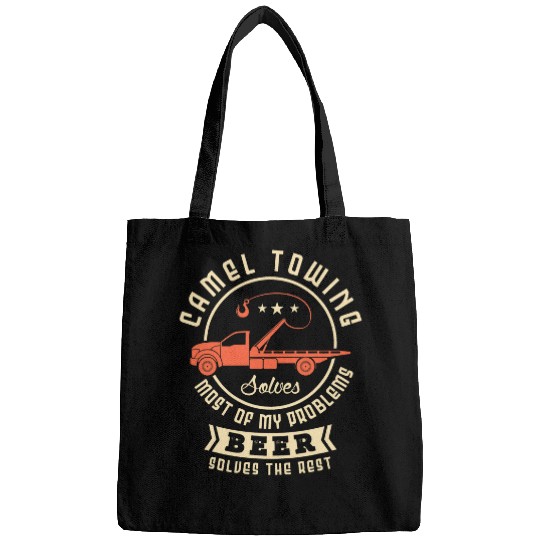 Beer Fun Camel towing solves mosts of my problems beer sloves the rest Bags