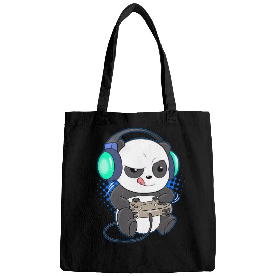 Panda Pet Cute Gaming Panda Video Game Computer Player Videogame PC Bags