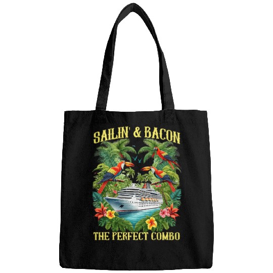 Sailing And Bacon Perfect Combo Cruise Ship Vacation Group 2 Bags