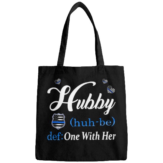 Hubby Police Def One With Her Police Couple Valentines Day Bags