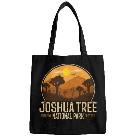 Joshua Tree National Park Tee Adventure Retro vintages Hiking Bags