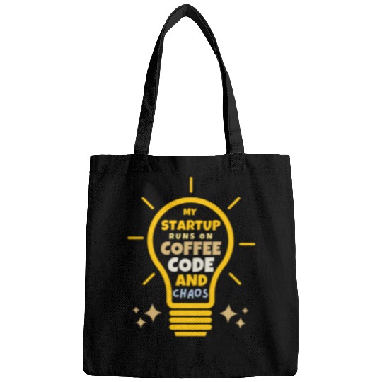 Coffee Fun Tech Entrepreneur Startup Runs On Coffee Code Chaos Bags