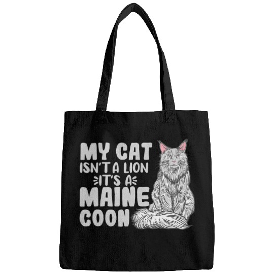 Lion Pet My Cat Isn t A Lion It s A Maine Coon Big Fluffy Cat Breeds Bags