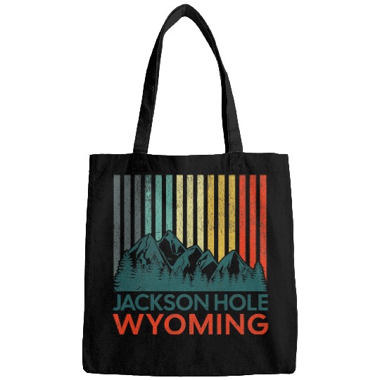 Jackson Hole Wyoming Nature Hiking Outdoors Retro Bags