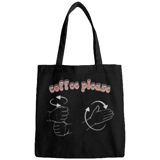 Coffee Fun please language speech pathology aac sped teacher Bags