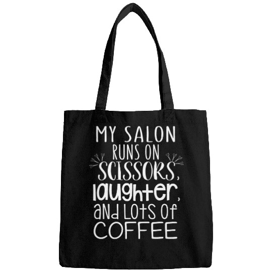 Coffee Fun hair stylist love coffee hair stylist quote design Bags
