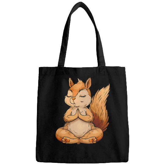Squirrel Pet Meditation Spirituality Buddhist Hindu Zen Buddha Bags