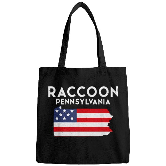 Raccoon Pet Pennsylvania USA State America Travel 2 Bags