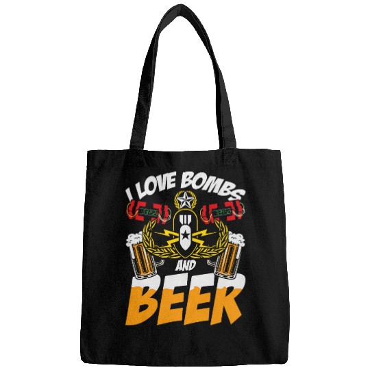 Beer Fun EOD for Men I Love Bombs and Beer Bags