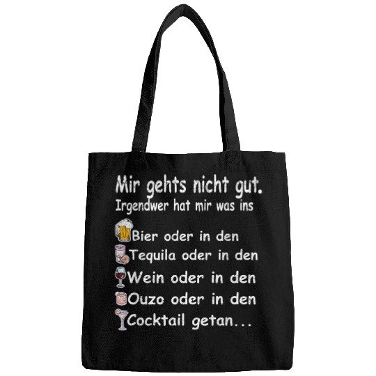 Beer Fun Saufen Beer Tequila Wines Ouzo Cocktail Alcohol Cat Party Bags