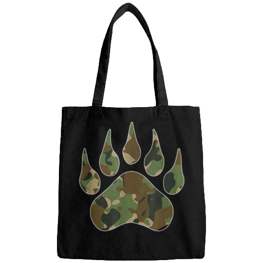 Bear Pet Camo Bear Claw Camouflage for Men Women Bags