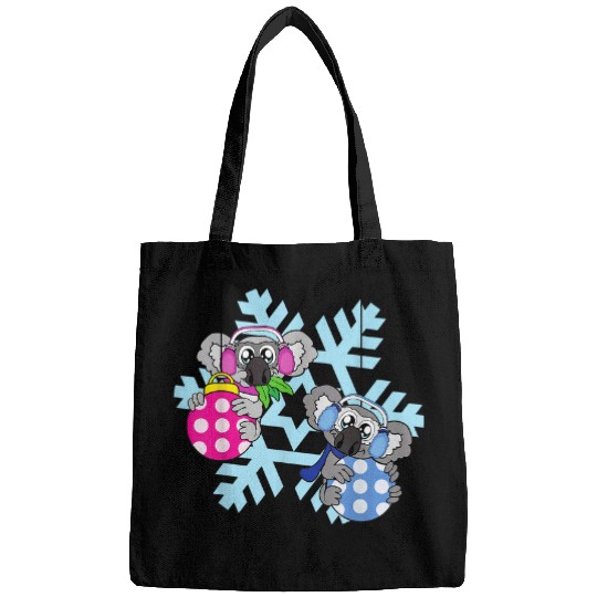 Koala Pet bear Christmas Balls Winter Snowflake Snow Bags
