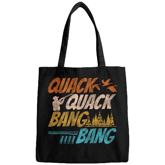 Duck Hunting Hunter vintages Quack Quack Bang Bang Bags