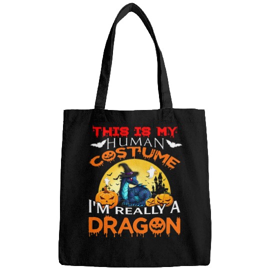 Dragon Pet This Is My Human Costume I m Really A Dragon Halloween 2 Bags
