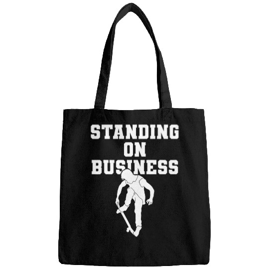 Skateboarder Standing On Business Men Skater Boy Skateboard Bags