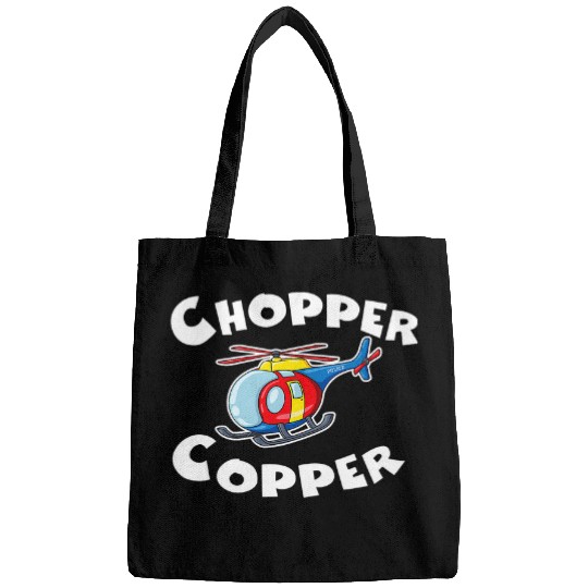 Police Job Chopper Copper Police Helicopter Funny Police Officer Bags
