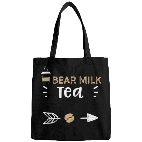 Coffee Fun Bear Bear Milk Tea Coffee Sayings Bags