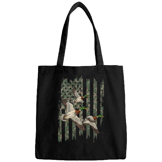 Duck Hunter American Flag Waterfowl Hunting Camouflage Men Bags