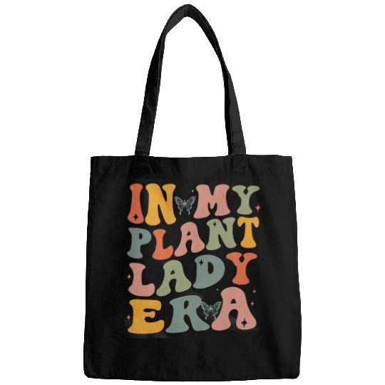 Retro Groovy In My Plant Lady Era xmass Gardening Plant Mom Bags